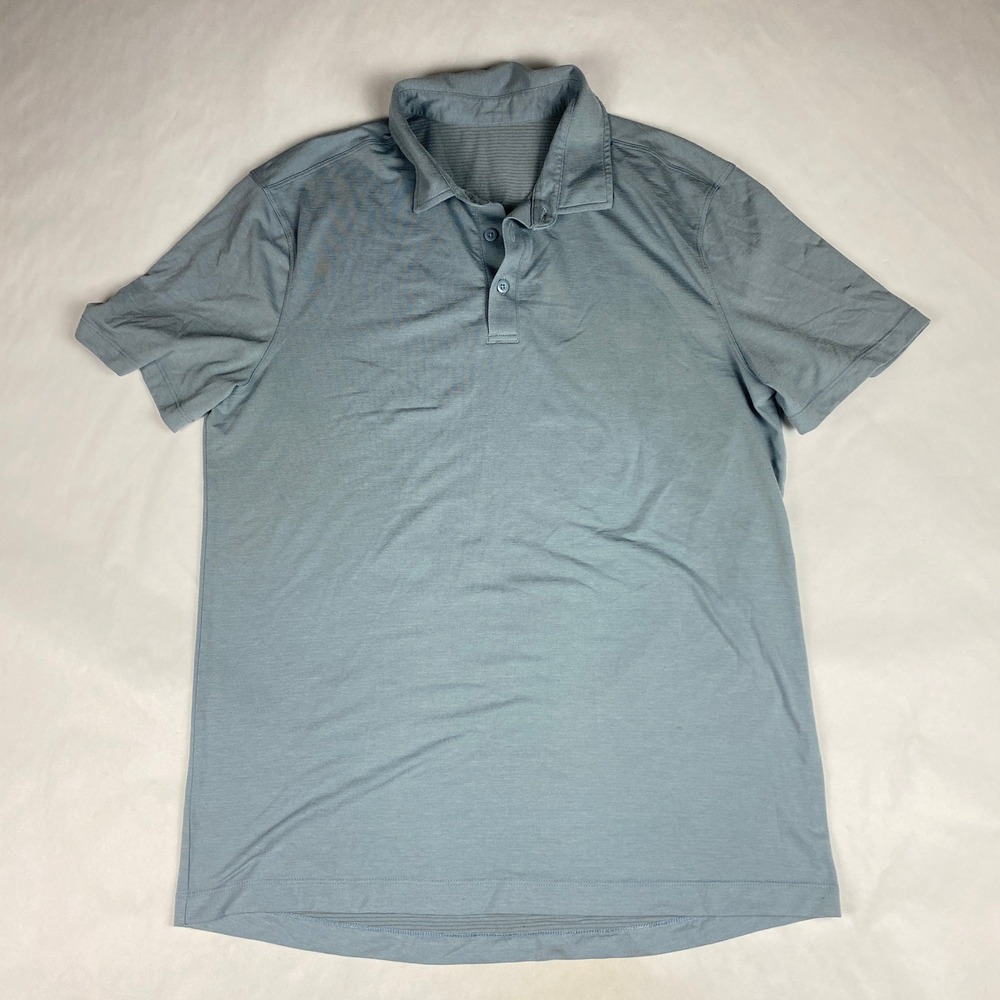 Lululemon Polo Men's Size Large* Blue Lightweight - Flaw